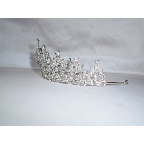 Rhinestone tiara crown, bridal prom birthday wedding crown princess headband main image 7